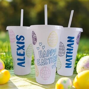 Personalized Easter Cups with Name – Kids Personalized Easter Basket Filler